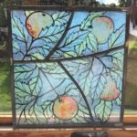 Hand-painted stained glass inspired by nature