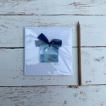 Blank greetings card in cellophane wrapper