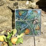 Sunshine on handmade stained glass panel gift, suitable for home or garden