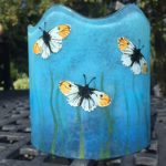 Butterfly glass art design