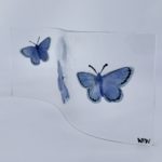 Fused glass butterfly decoration