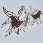 Butterflies on foilage design