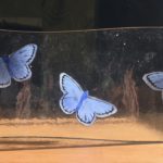 Butterfly glass art design